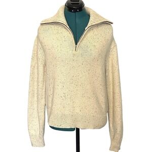 The North Face Speckled Cream Turtleneck Sweater